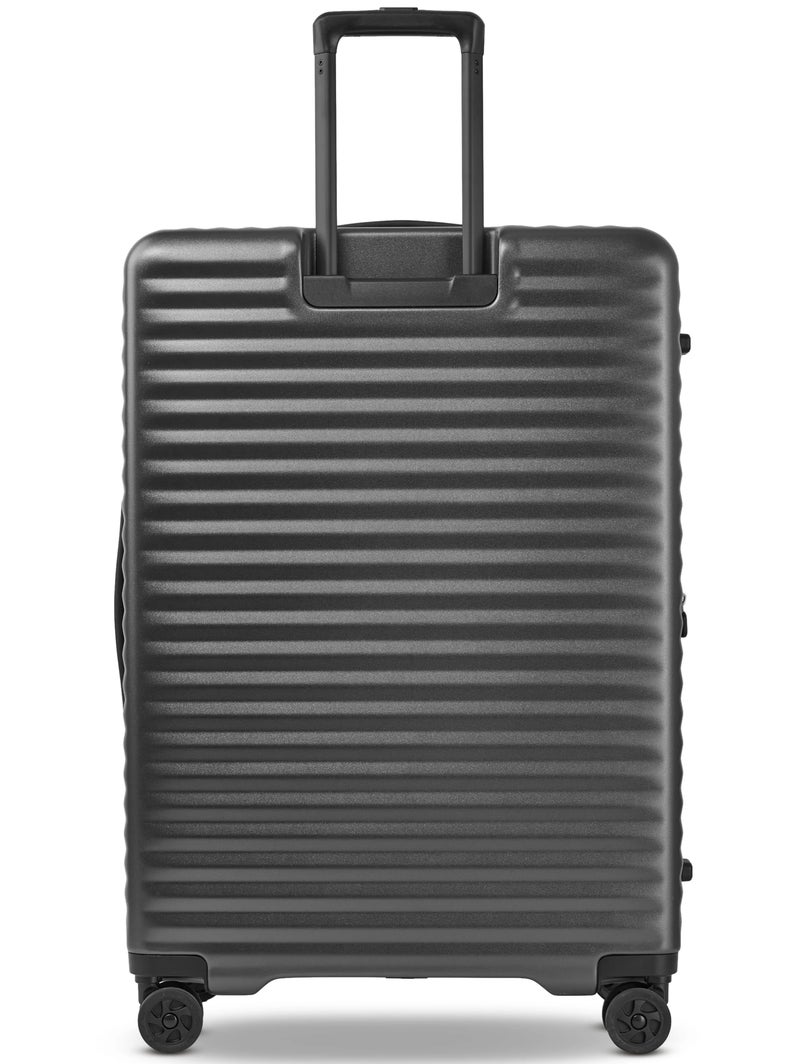 Echolac Celestra 75 Cm Front Opening 4-Double Wheeled Check-In Luggage Trolley - Black - Image 2